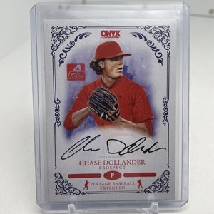 2022 Onyx Vintage Extended Inscription Chase Dollander Auto 1/5 Black Colorado