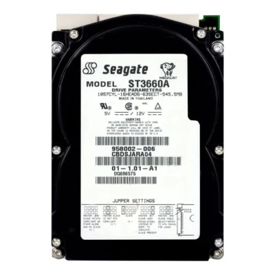 Seagate Medalist 545XE ST3660A 545MB 3800 RPM ATA IDE 3.5 Inch - Image 1 of 3