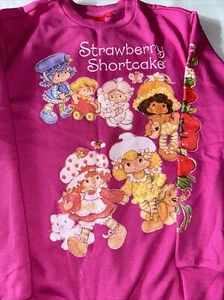 Strawberry Shortcake Oversized Grafik Hot Pink Rundhalspullover X- Small🍰 - Bild 1 von 7