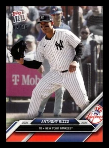 ANTHONY RIZZO 2024 Topps NOW ROAD TO OPENING DAY YANKEES RED 2/10 OD-27 - Picture 1 of 2