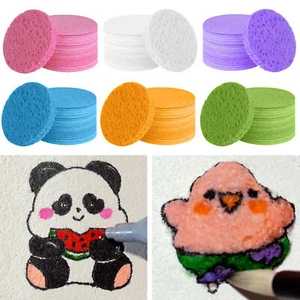 Water-reactive Foam 10pcs Wood Paddle 3d Art Foam Sheets Crafts School for Kids - Picture 1 of 15