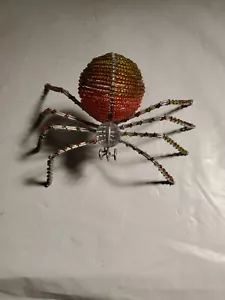 Handmade beaded spider multi colored new 7" x 5" x 4" - Picture 1 of 7