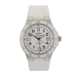 Juego completo de reloj Breitling Superocean GMT A32380 blanco automático 41 mm para hombre - Imagen 1 de 15