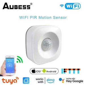 AUBESS Tuya WIFI Smart PIR Motion Sensor Mini Human Body Movement Detector Smart - Picture 1 of 18