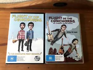 Flight of the Conchords : Season 1 and Season 2 DVD Region 4 - Picture 1 of 5