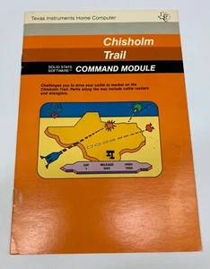 Chisholm Trail Manual (Texas Instruments Home Computer TI99-4A 1982) Manual Only - Picture 1 of 4