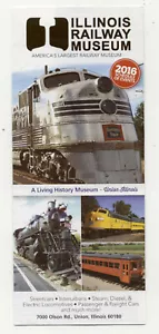 Illinois Railway Museum 2016 Advertising Flyer Brochure - Picture 1 of 1
