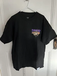 Diamond supply co X thrasher Hellride Black T shirt Size Medium blue tag Rare - Bild 1 von 6