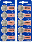 10 New Super Fresh Murata Sony CR2032 2032 DL2032 3V Button Coin Battery EXP2032