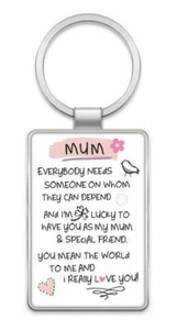 LLAVERO PALABRAS INSPIRADAS EN MAMÁ Momia Regalo de Cumpleaños Sentimental Navidad Amor💕👩 - Imagen 1 de 1