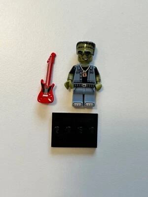 Lego minifigura série 14 Frankenstein monstro roqueiro rock star música - Imagem 1 de 2