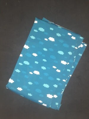 Meterware Jersey Stoff und Liebe EP Heidi Wolken Petrol Maße/Beschreibung  - Bild 1 von 3