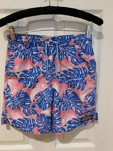 Boys Vineyard Vine Size Small 8-10 Sailfish Pink Blue Swim Trunks - Picture 1 of 9