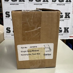Carlon® E976RFB Drop-In Multi-Gang Non-Metallic Floor Box With Knockout, GENUINE - Picture 1 of 2