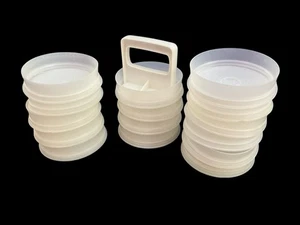 De colección Tupperware 882 Hamburguesa Patty Keepers - Sin Tapa Sin Anillo 15 Guardianes - Imagen 1 de 4