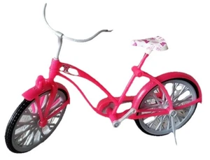 Barbie Glam Fahrrad Bike Sparkly Pink Butterflies Flowers Doll Size Vintage - Bild 1 von 2