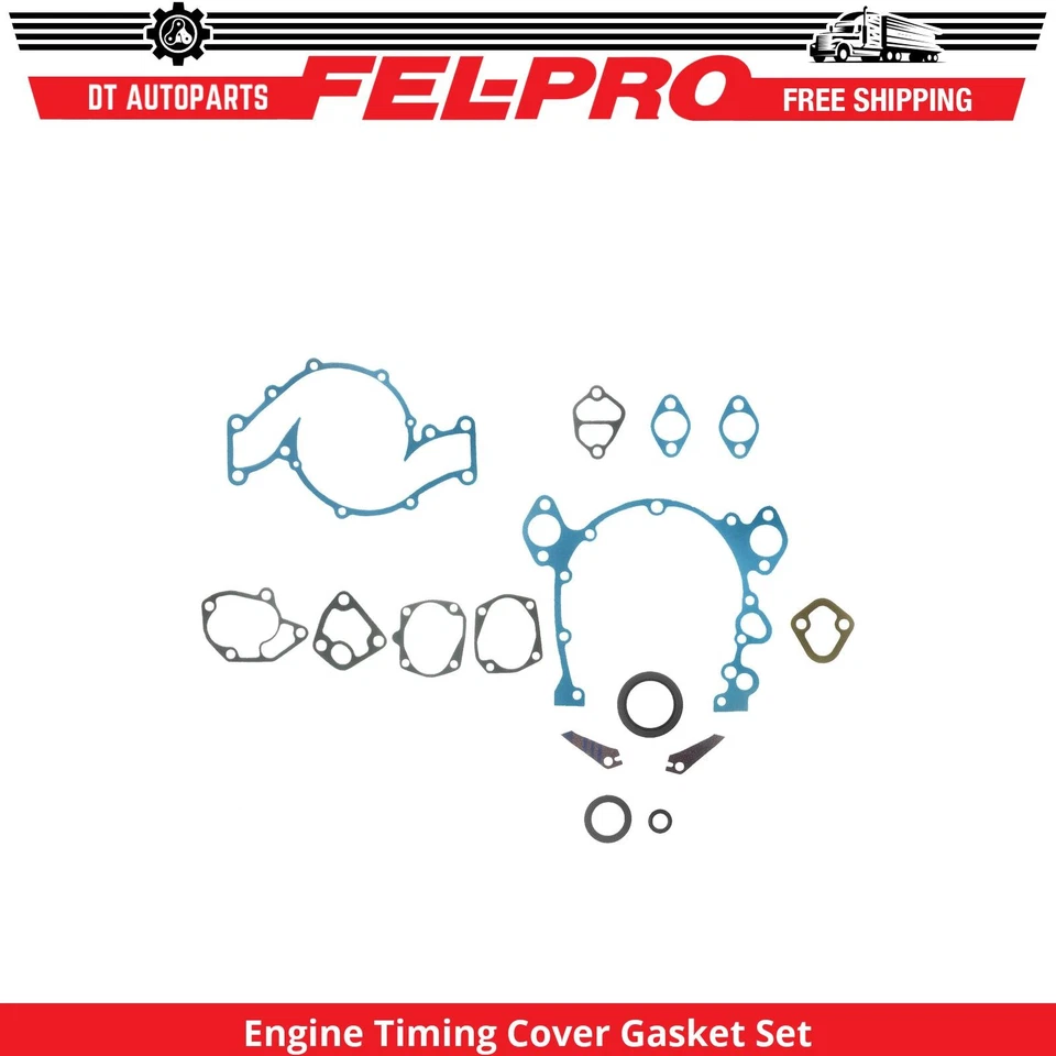 Juego de juntas de cubierta de distribución del motor V8 de 7,0 L Fel-Pro para Cadillac Fleetwood 1965-1967 Foto 1 de 1