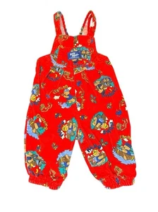 Vintage Osh Kosh Overall Angeln Bären rot Größe 6/9 Monate - Bild 1 von 11