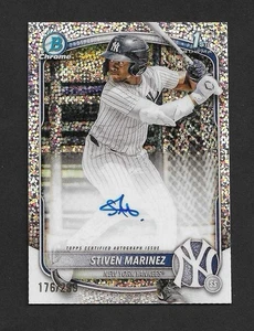 Stiven Marinez 2025 Bowman Chrome Auto Speckle Refractor 1st /299 Yankees - Bild 1 von 2