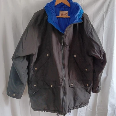 Chaqueta Woolrich Para Hombre Grande Exterior con Cremallera Negra Capucha Foto 1 de 4