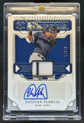 2022 National Treasures Estevan Florial NT Patch Auto #23/49 Yankees - Image 1 of 2