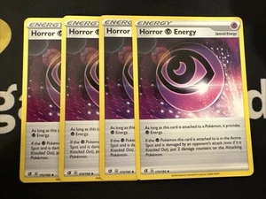 Pokemon - Horror Energy 172/192 - Playset (4 Cards) Rebel Clash - Picture 1 of 1