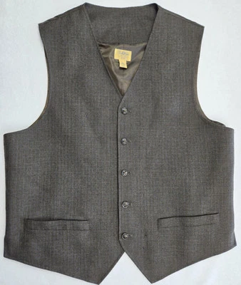 VTG Tre Vero Mens Lg Wool Blend Vest Old Money Classic Wedding Business Quiet - Image 1 of 4