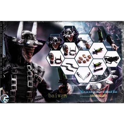 Boneco de ação FASToys FA-20-04 Death Metal Laughing Bat 1/6 modelo cabeça dupla - Imagem 1 de 4