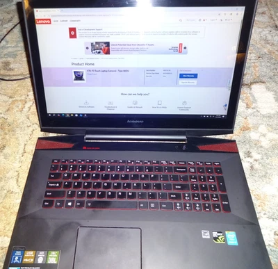 Lenovo Y70-70 Touch 80DU 17.3" I7-4700H 2.6GHz 16GB RAM 1TB SSD GeForce GTX 960M - Image 1 of 4