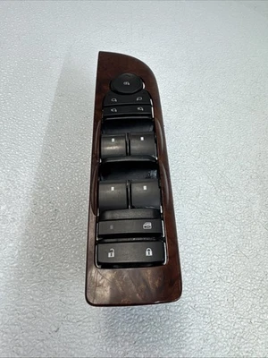 10-14 Cadillac Escalade Left Driver Side Front Window Switch OEM Woodgrain - Image 1 of 4