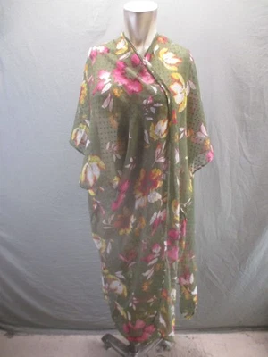 LANE BRYANT Talla Única Mujer Floral Manga Corta Frente Abierto Playa Cubre 107 Foto 1 de 4