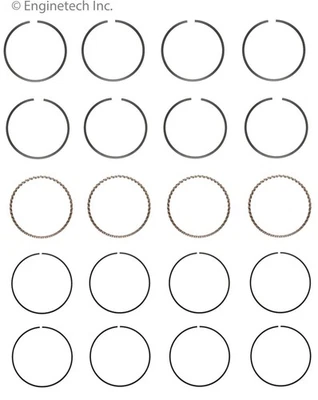 Juego de anillos de pistón para 83-91 Chevrolet Toyota Corolla MR2 Nova C81114-STD Foto 1 de 4