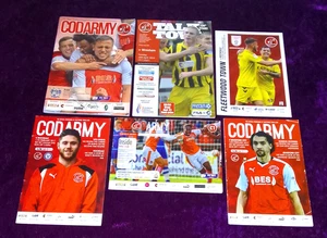 Fleetwood Town Football Programmes x6 (Wrexham, Bury, Rochdale, Bradford City) - Picture 1 of 1