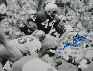 Tom Gatewood Autographed 8x10 B&W Horizontal Running Photo- JSA W Auth *Blue - Picture 1 of 7