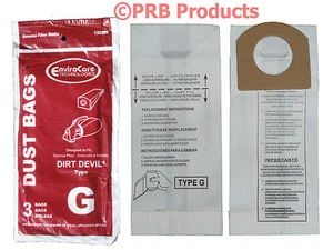 3103075001 Royal Dirt Devil Type G Hand Vac Vacuum Cleaner Bags Ultra Series 122 - Picture 1 of 18