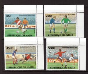 Niger 1984 Football set MNH mint stamps