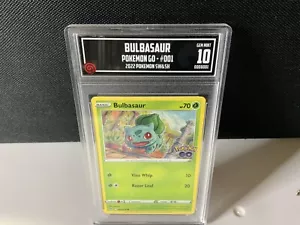 2022 Pokemon Go Bulbasaur TCCG 10 Gem ๐ Mint - Picture 1 of 2