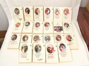 Lot of 22 Harlequin Silhouette Romance Novel Paperbacks From 1980's Vintage #1 - Picture 1 of 9