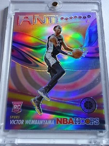 2023 NBA Hoops Premium Stocks Victor Wembanyama #5 SILVER Prizm Anti Gravity RC - Picture 1 of 3