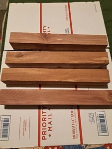 4) Red Cedar Game Call Blanks 12"x1.5"x1.5" (+/- 1/8") - Picture 1 of 1