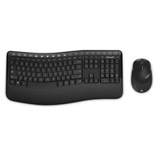 SET KIT MOUSE TASTIERA WIRELESS SENZA FILI MICROSOFT COMFORT 5050 DESKTOP