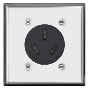 NEMA 10-50R Uscita ricevitore 50 Amp Montaggio a filo, 3 Poli 3 Fili 125/250 V - Foto 1 di 7
