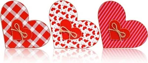 CRCZK 3Pcs Valentines Day Decor Love Heart Table Decor Wooden Centerpieces for - Picture 1 of 6