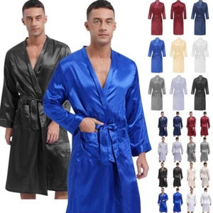 Accappatoio uomo homewear manica lunga pezzo unico pigiama hotel nightwear pigiama - Foto 1 di 93