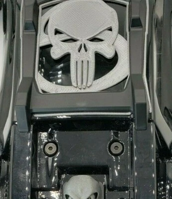 Fits Traxxas Rustler 4X4 Custom Roof Top Skid Plate Upgrade,Skull 7 Colors  - Image 1 of 4