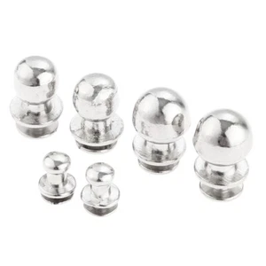 5/10pcs Mini Handle Pull Cupboard Drawer Silver Zinc Alloy Modern Mushroom Knob - Picture 1 of 12