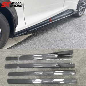 Fits 2023-2025 Lexus RZ300e RZ450e Real Carbon Fiber Side Skirts Extension Panel - Picture 1 of 11