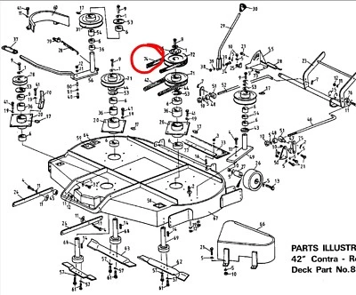 PIX OR EQUIVALENT WESTWOOD MOTORE DA PONTE 5772 48" TAGLIO PRE ANNO 2000 T1800 T1800/48 T1800H/48 M