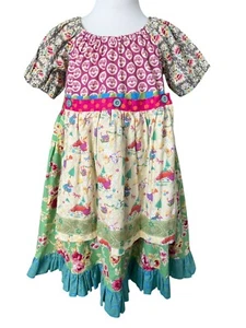 Matilda Jane Platinum Dancing In My Head Fairies Peasant Dress NWOT Sz 8 # 3/15 - Picture 1 of 4