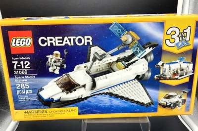 LEGO Creator Space Shuttle Explorer 2017 31066 Building Kit 285 Pcs Retired New - Image 1 of 4